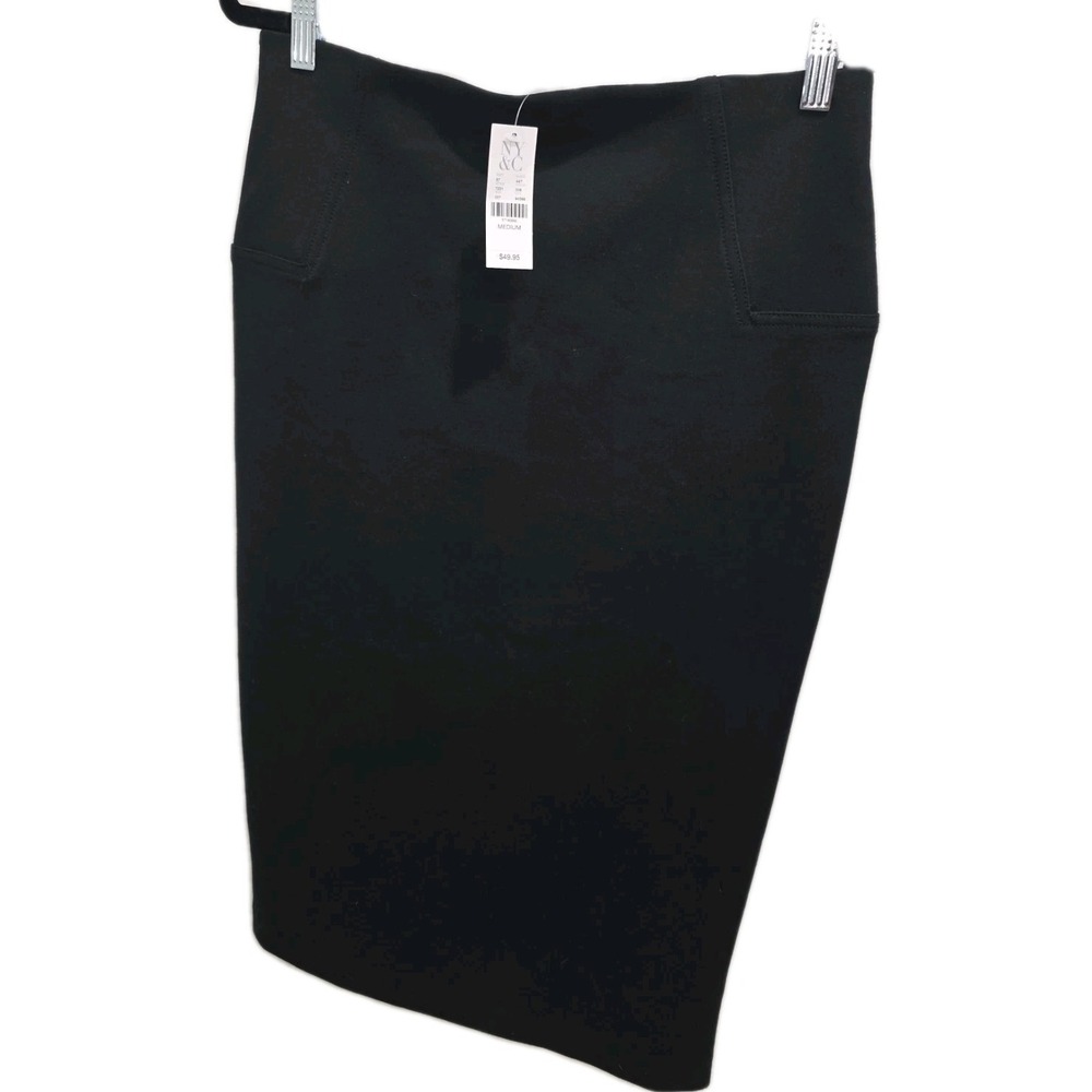 💼 New York & Co Stretch Women's Pencil Skirt Size M Knee Length 🖤 Professional